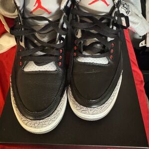 Air Jordan Black and Red Sneakers